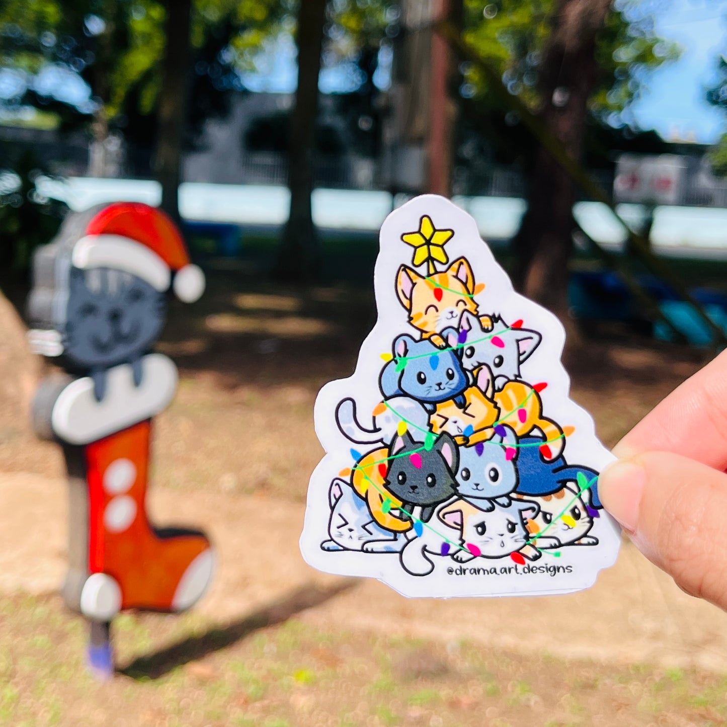 Árbol Gatitos - Sticker
