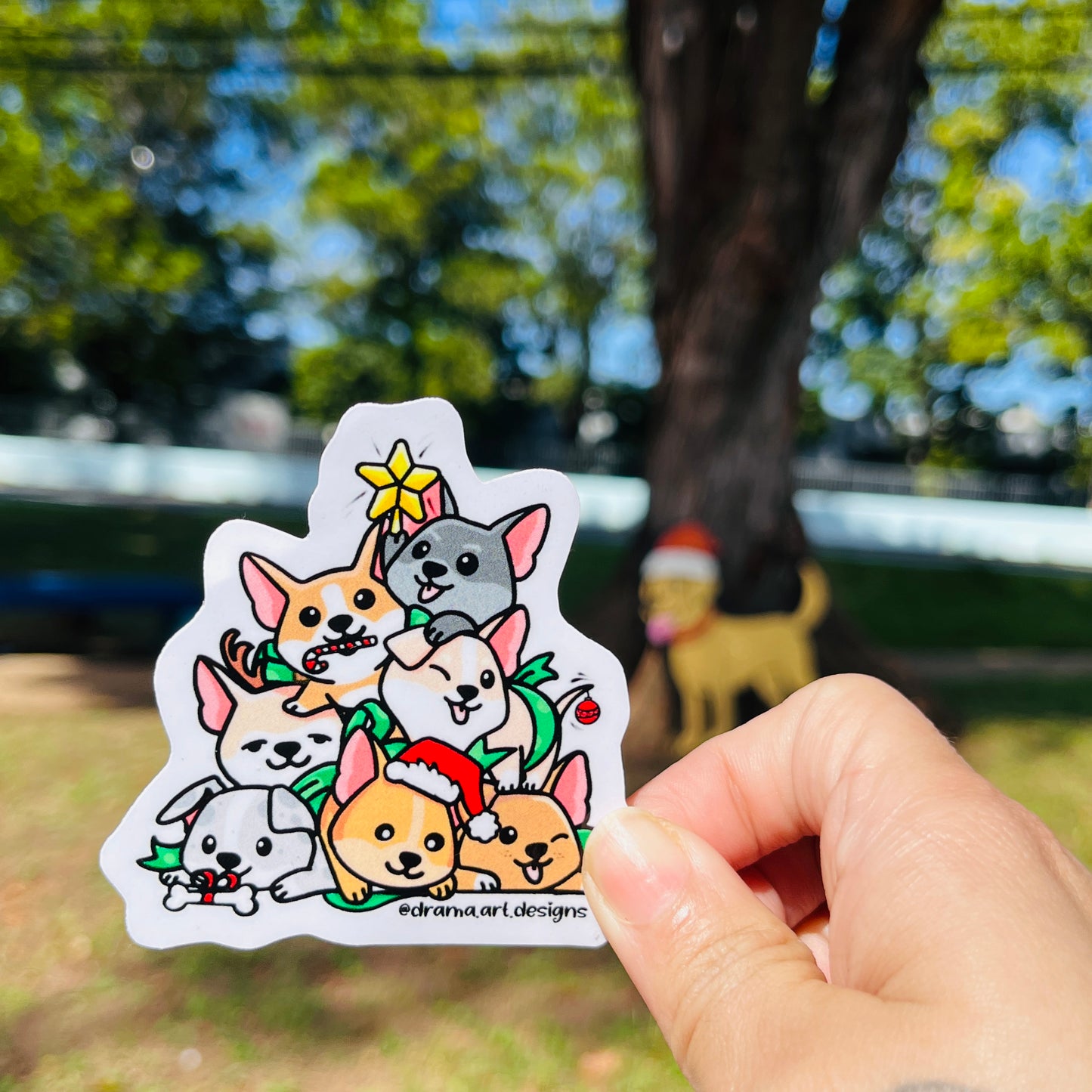 Árbol Perritos - Sticker