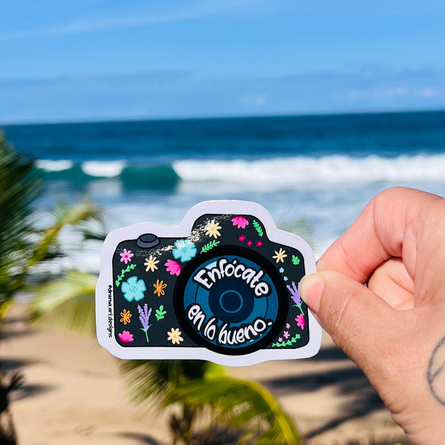 Enfócate en lo bueno - Sticker