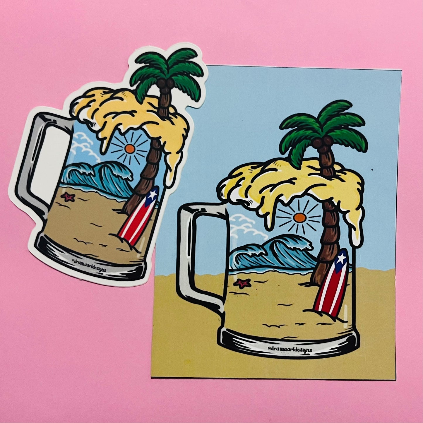 Cerveza Boricua - Sticker