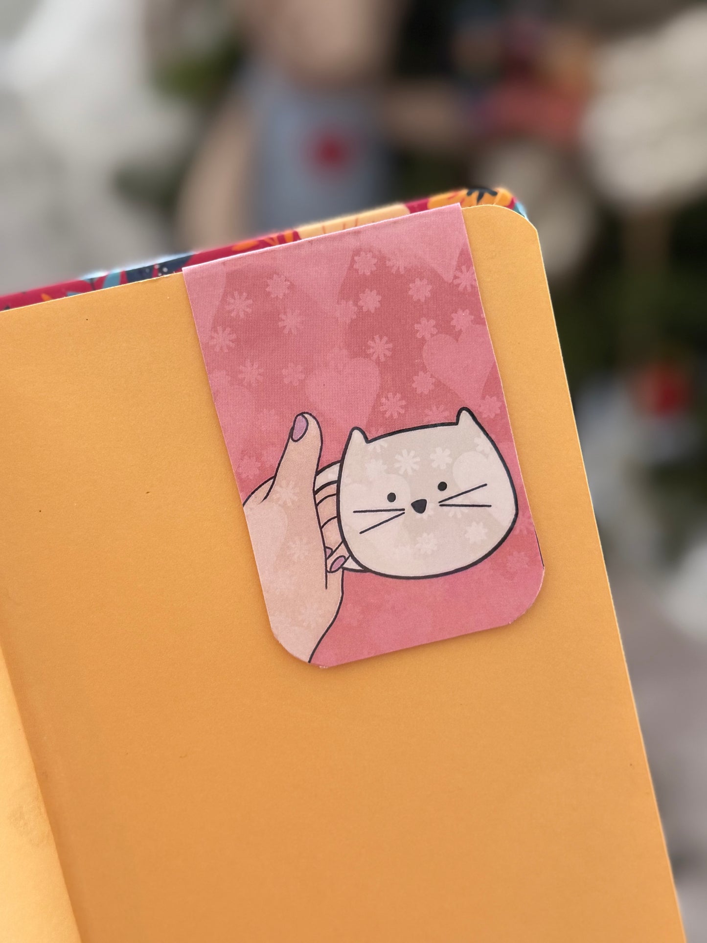 Kitty Cup - Magnetic Bookmark