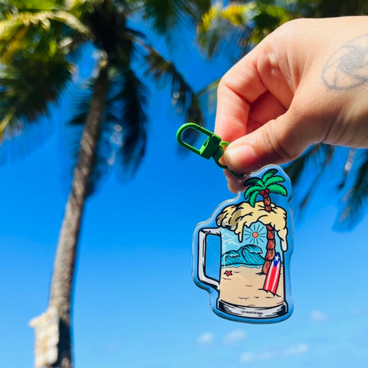 Cerveza Boricua - Keychain